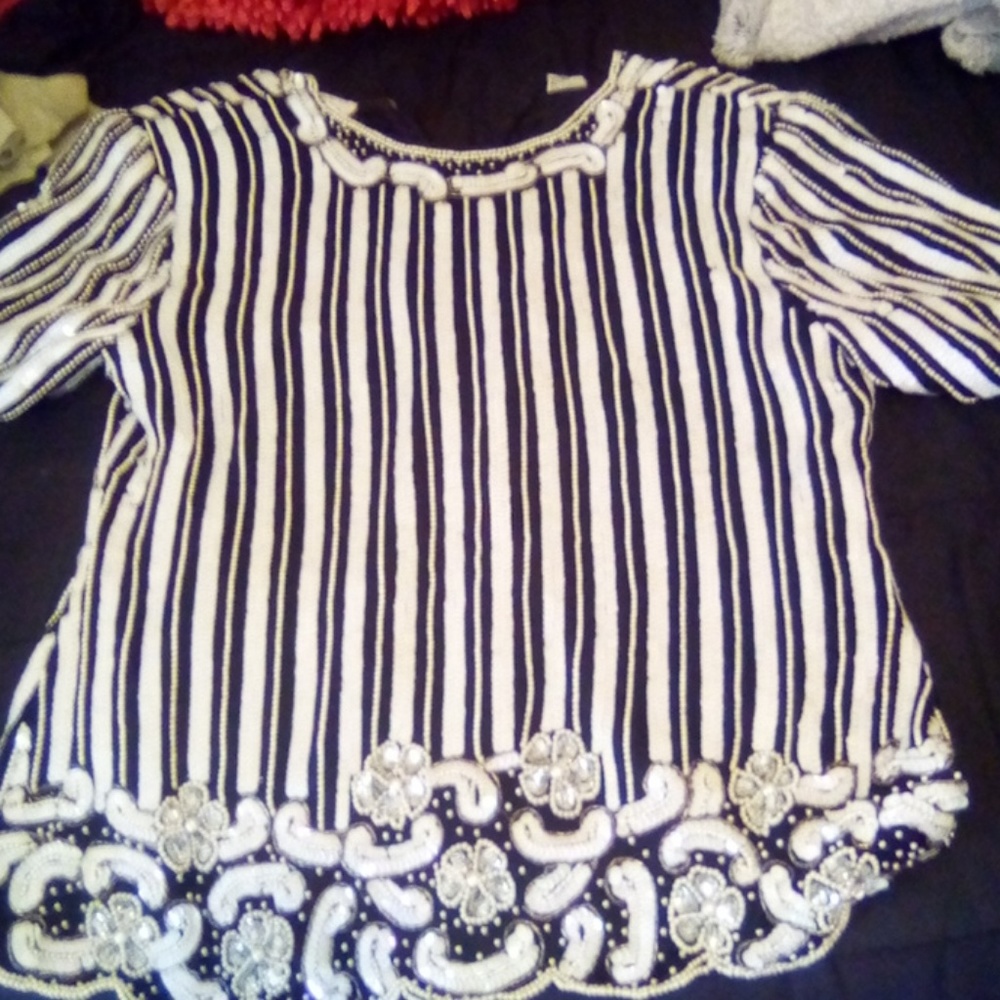 Bedazzled blouse